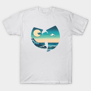 wutang japanese wave ocean, wu-tang vintage T-Shirt